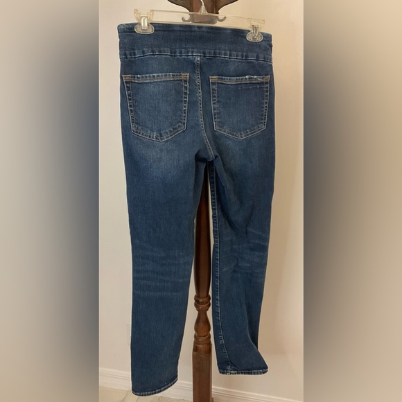 Rock & Republic Denim Rx Elastic Waist Denim Fever Legging Distressed - Picture 4 of 5